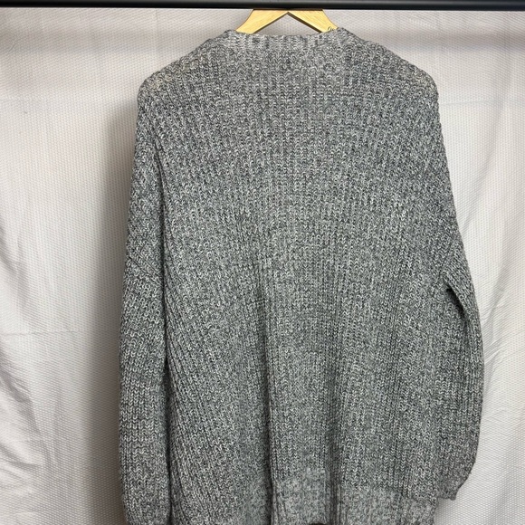 It's Our Time Gray Chunky Knit Cardigan Sweater - Picture 8 of 8